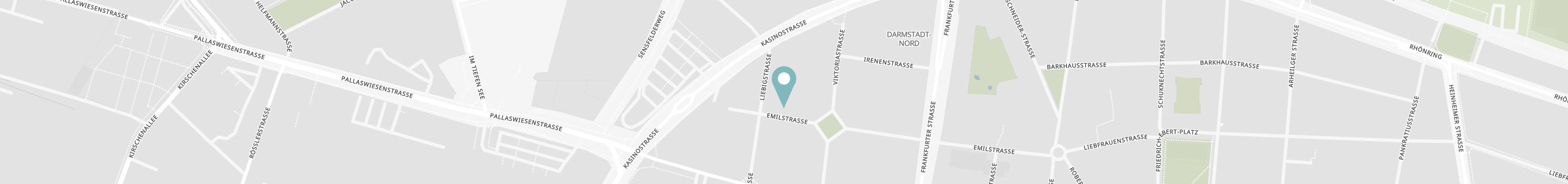 Karte von Darmstadt mit Standortmarker